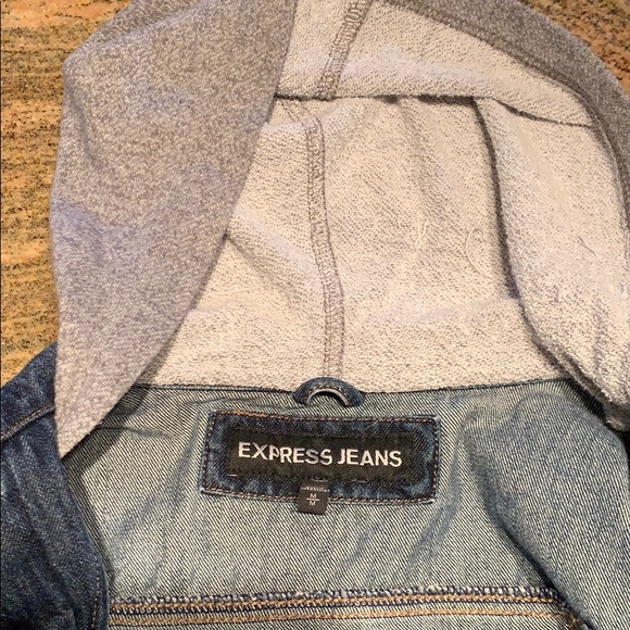 Express jeans denim mixed jacket - Picture 3 of 5